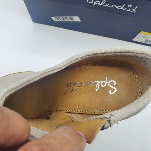 Splendid Daphne Ankle Boot Stacked Heel Pull On Size 7 New in Box - Picture 6 of 15